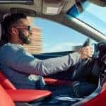 Toyota Camry interior with red seats