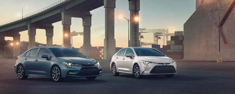 2021 Toyota Corolla parked under a bridge