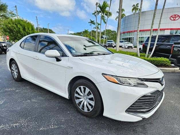 Used Toyota Camry Hybrid at Earl Stewart Toyota Lake Park FL highlighting reliability and fuel efficiency