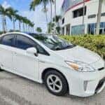 Certified pre-owned Toyota Prius Hybrid parked outside Earl Stewart Toyota in Lake Park FL