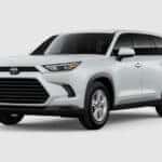 Toyota Grand Highlander front angle in white