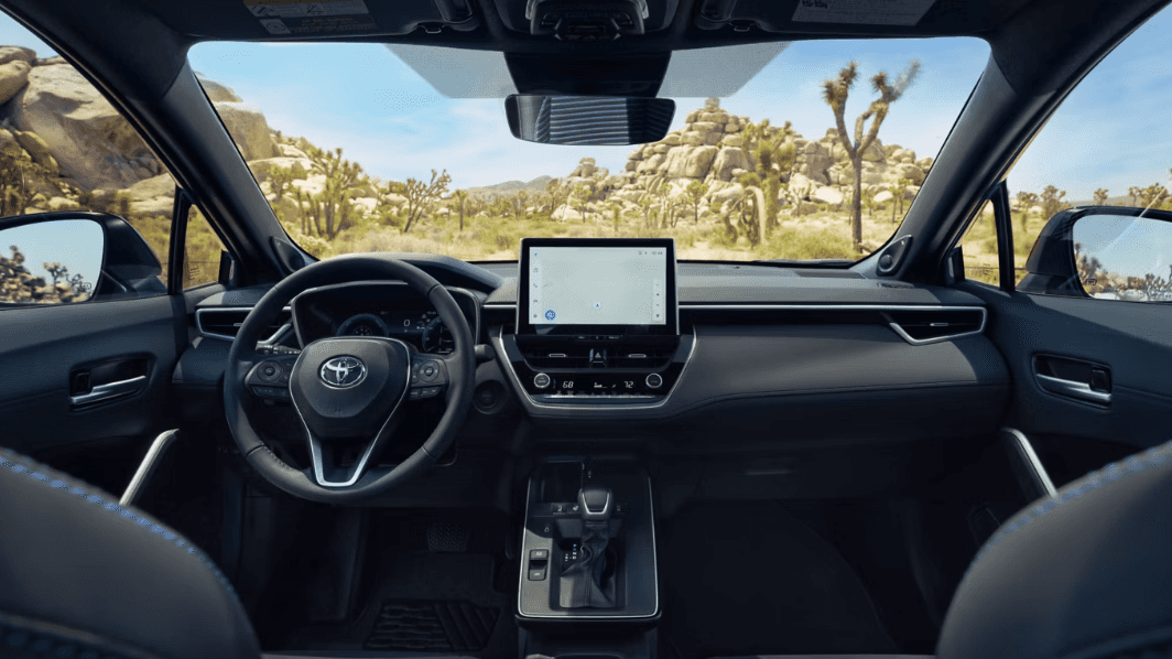 2026 Toyota Corolla Cross interior dashboard and touchscreen