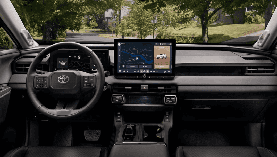 2026 Toyota RAV4 interior dashboard and touchscreen