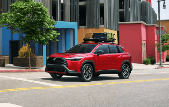 2026 Toyota Corolla Cross exterior front three-quarter view
