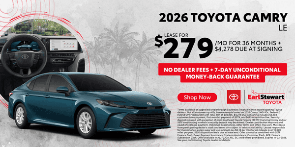 2026 Toyota Camry LE Lease Offer