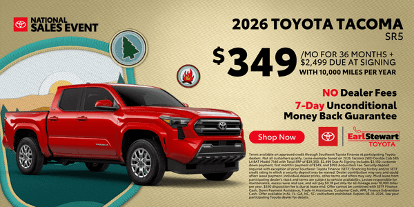 2026 Toyota Tacoma Double Cab SR5 Lease Offer