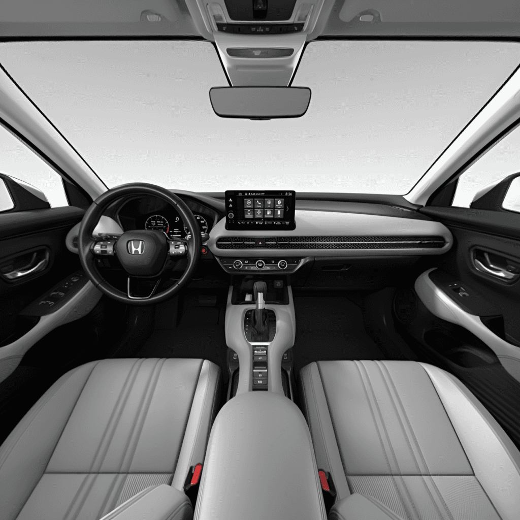 2025 Honda HR-V LX Gray Cloth interior view.