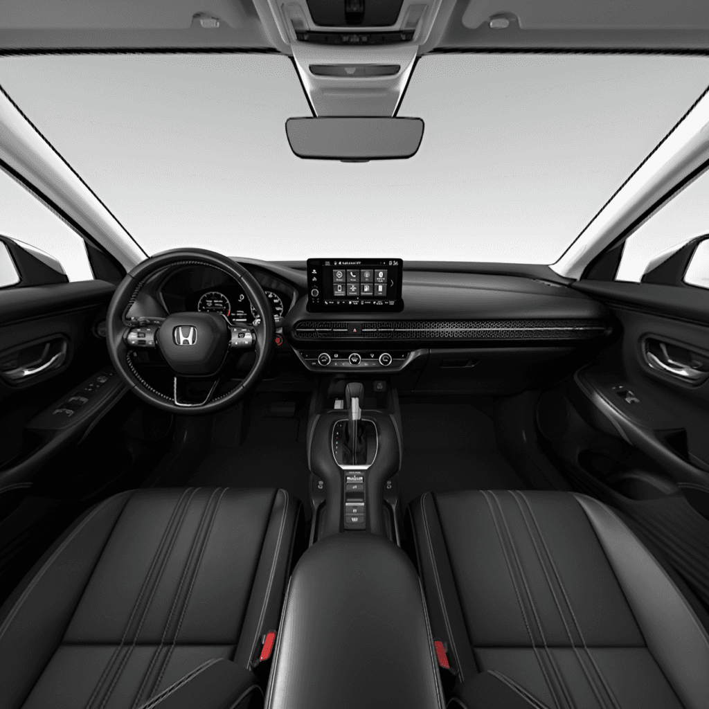 2025 Honda HR-V LX Gray Cloth interior view.