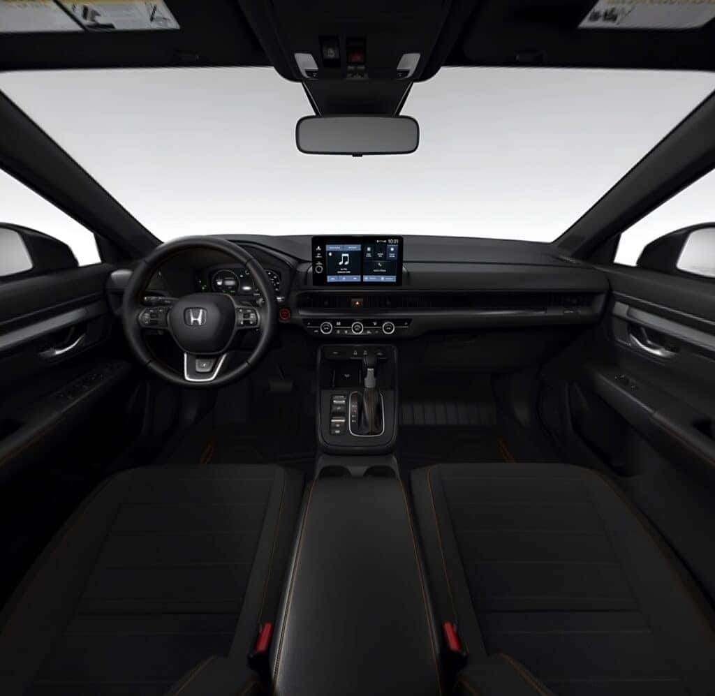 Black-Leather-Orange-Stitching-TrailSport-Hybrid-2026-Honda-CR-V-Color-Options-for-Interior