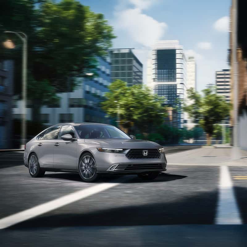 2025 Honda Accord Hybrid trim EX-L Hybrid shown in Urban Gray Pearl