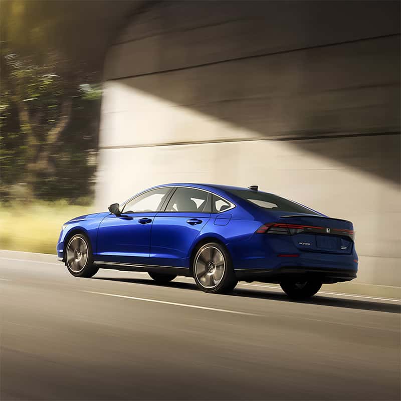 2025 Honda Accord Hybrid trims Sport Hybrid shown in Canyon River Blue Metallic
