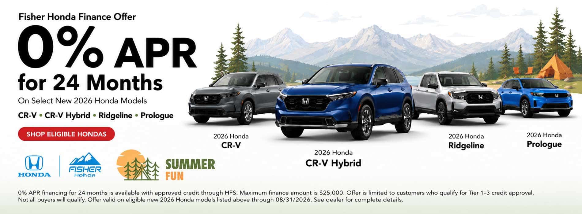 Honda Summer Special 0% for 24 Months