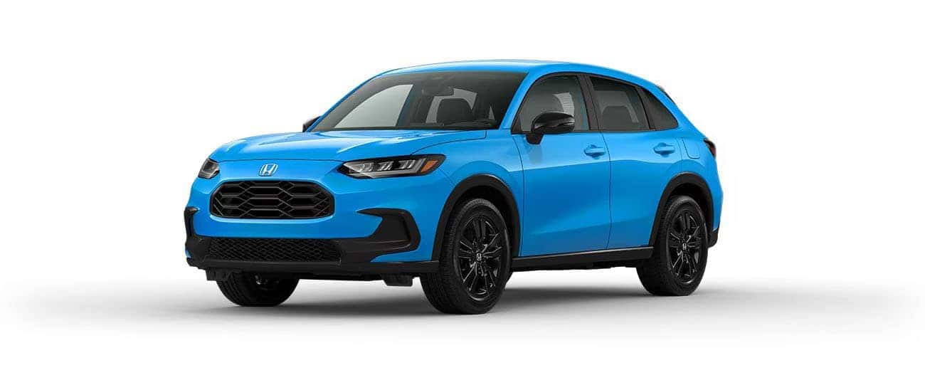 2027 Honda HR-V Sport trim level with gloss-black wheels and everyday comfort upgrades.