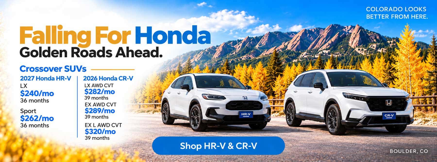 crossover suv sale boulder
