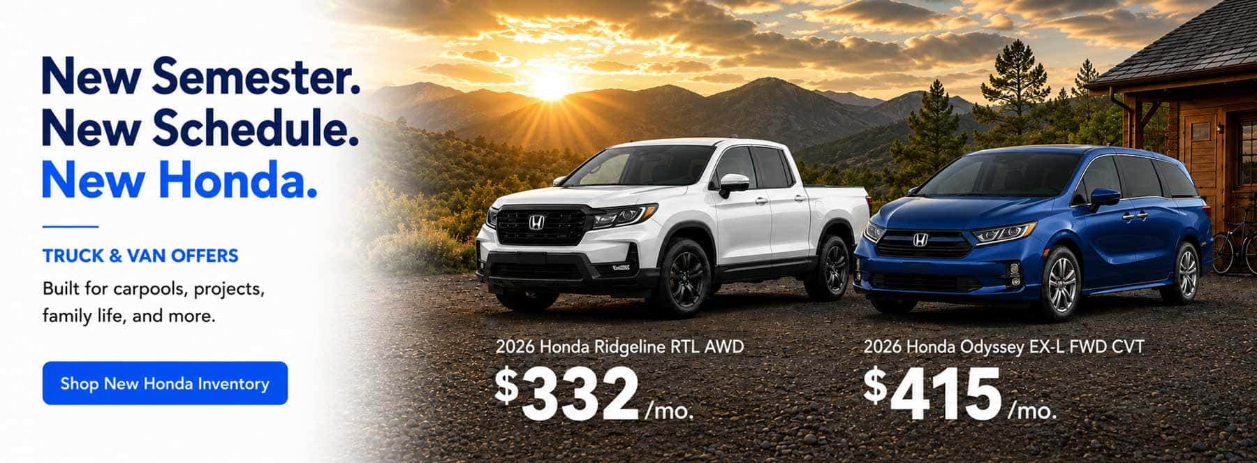 Colorado Honda Trucks Family Van Sale