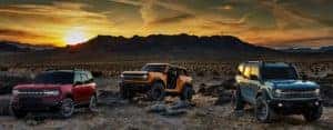 Three Ford Bronco