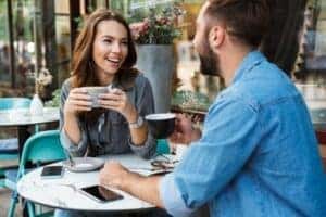 Couple Outdoor Cafe
