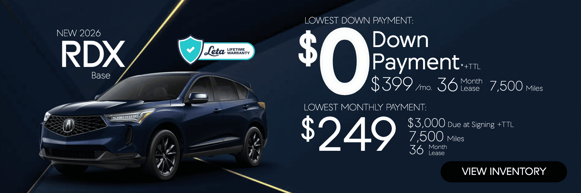 Acura RDX $249/mo $0 Down Frank Leta Acura St. Louis