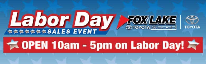 Toyota Labor Day Sales in Fox Lake, IL  Garber Fox Lake 