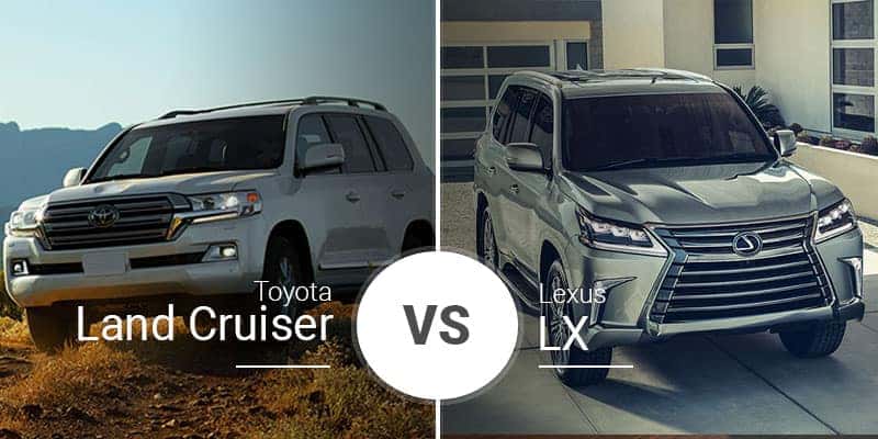 Toyota Land Cruiser Vs Lexus Lx 570 Battle Of The Big Boys