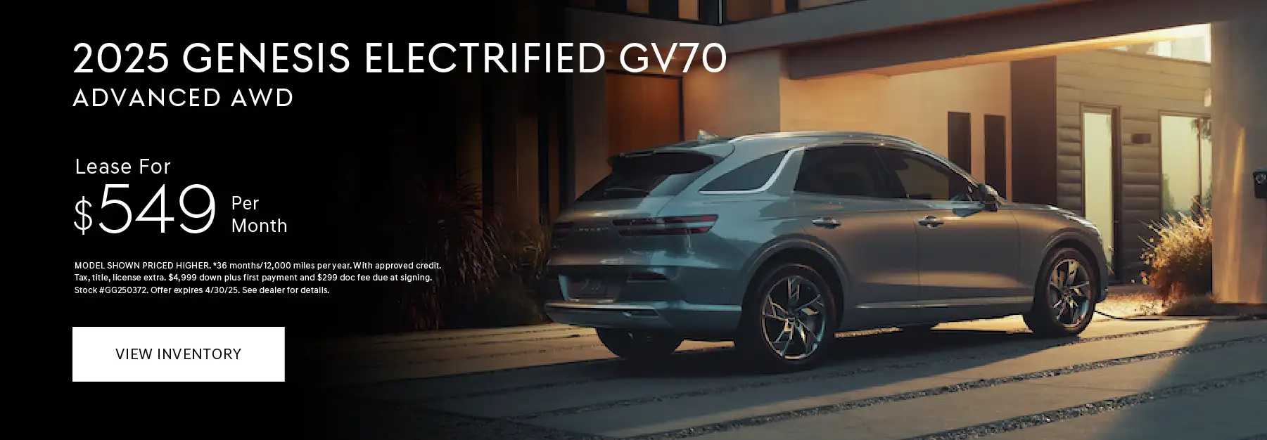Genesis of Omaha Electrified GV70 Offer