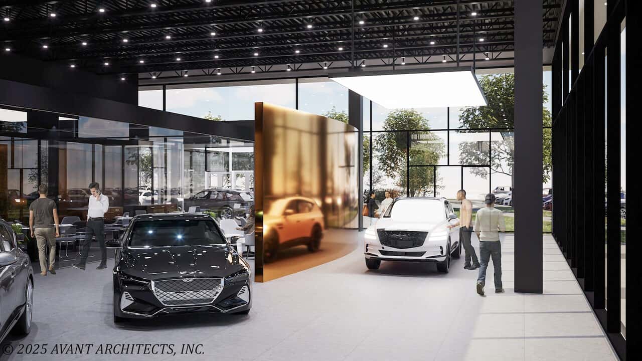 Genesis of Omaha Showroom rendering