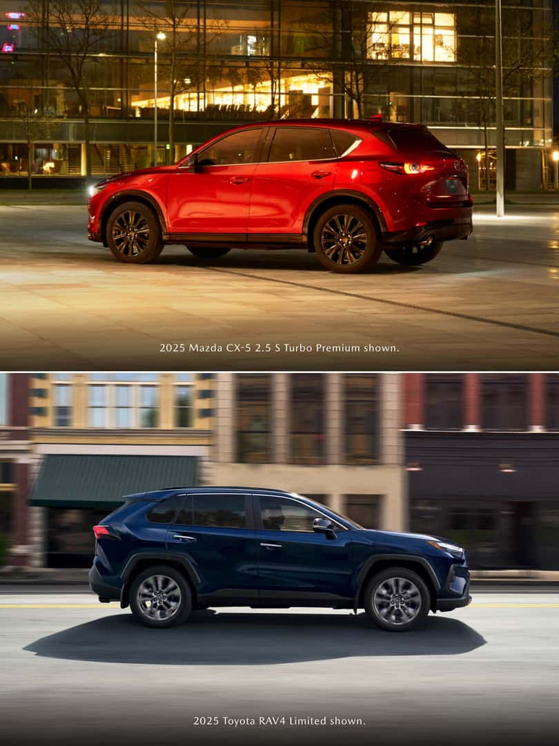 2025 Mazda CX-5 vs. 2025 Toyota RAV4 Performance