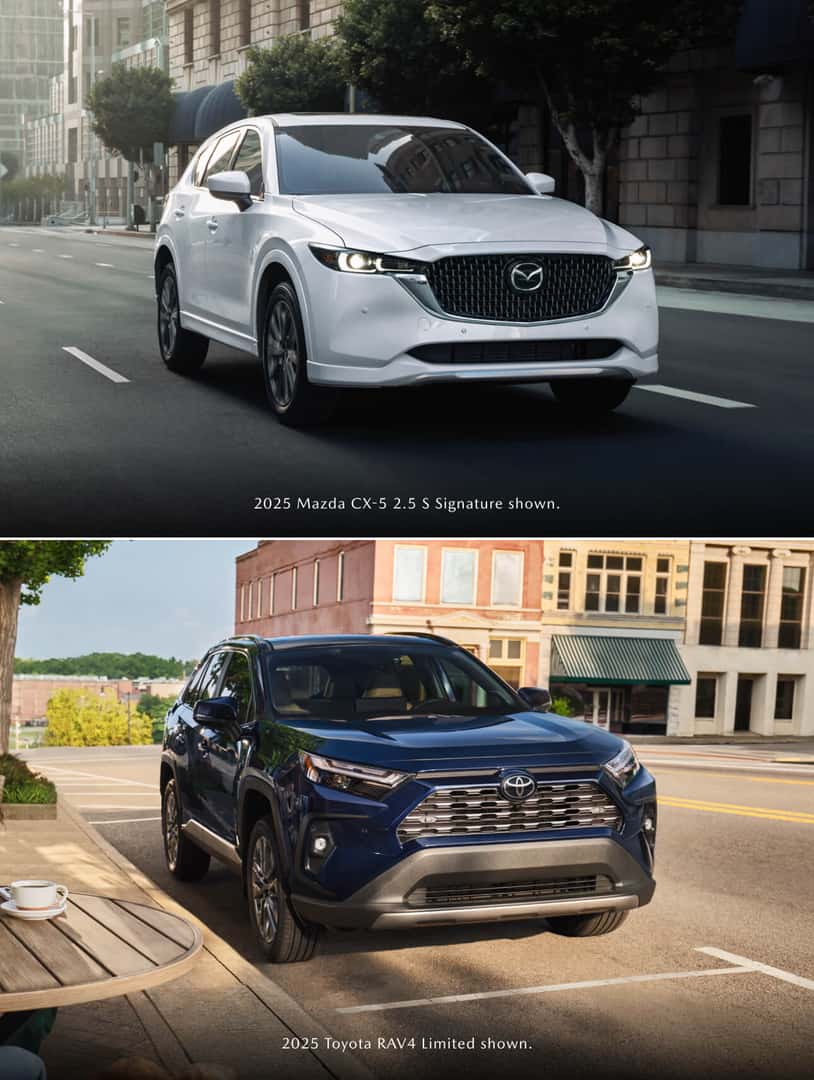 2025 Mazda CX-5 vs. Toyota RAV4 Trims
