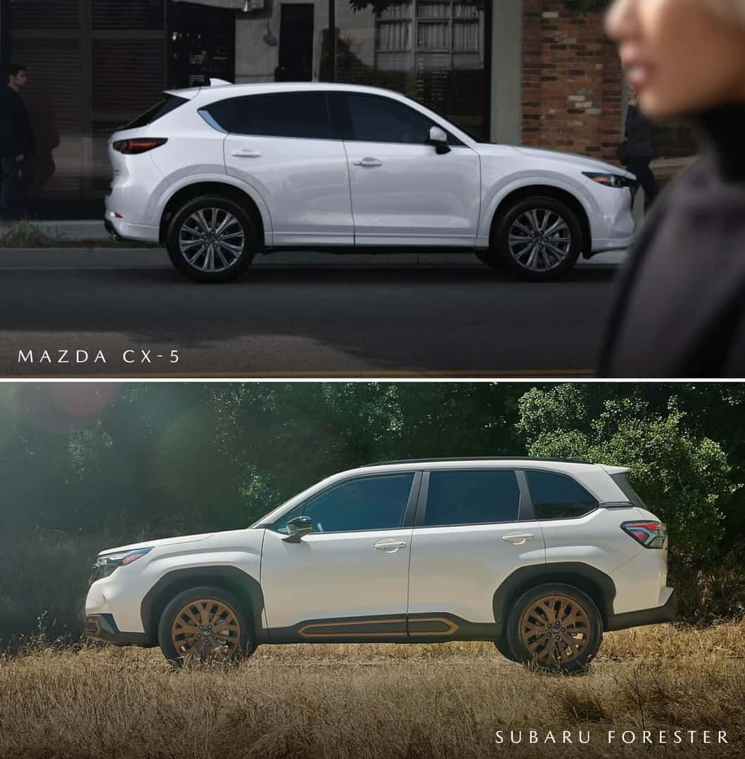 Mazda CX-5 vs. Subaru Forester Dimension