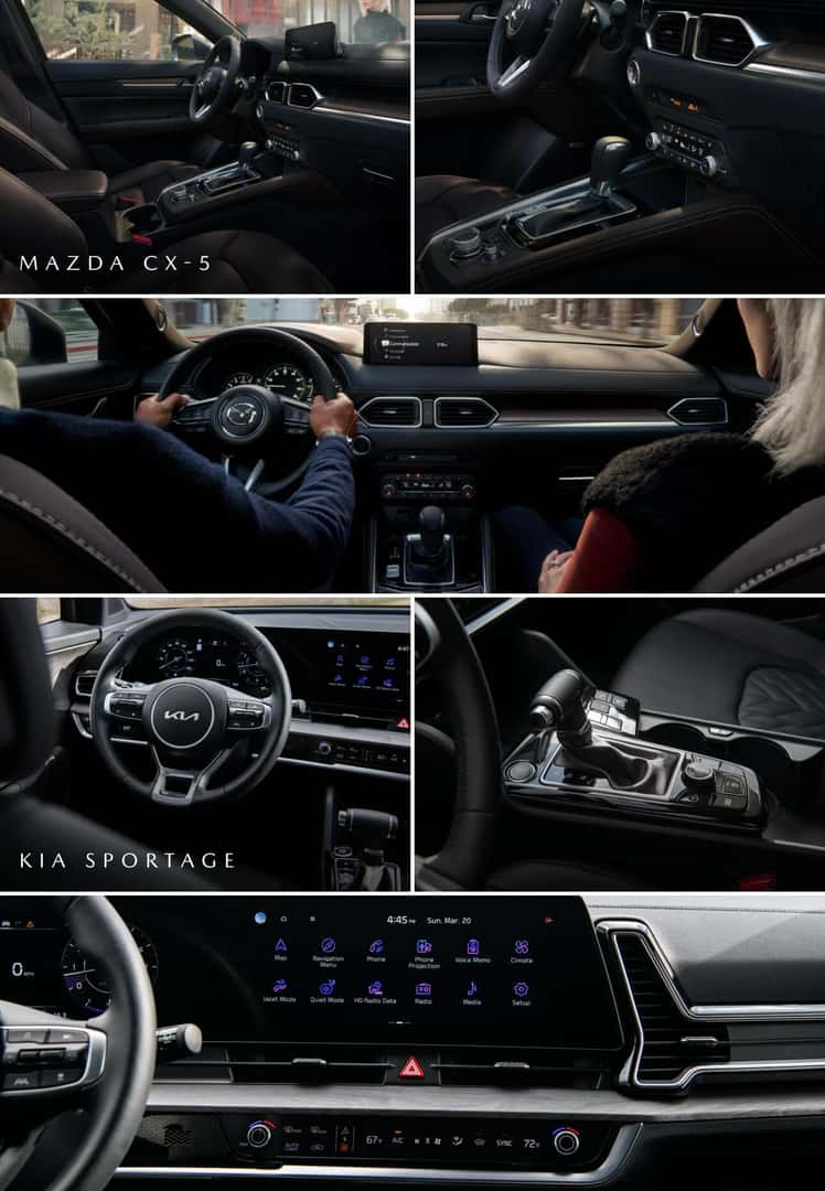 Mazda CX-5 vs. Kia Sportage Features