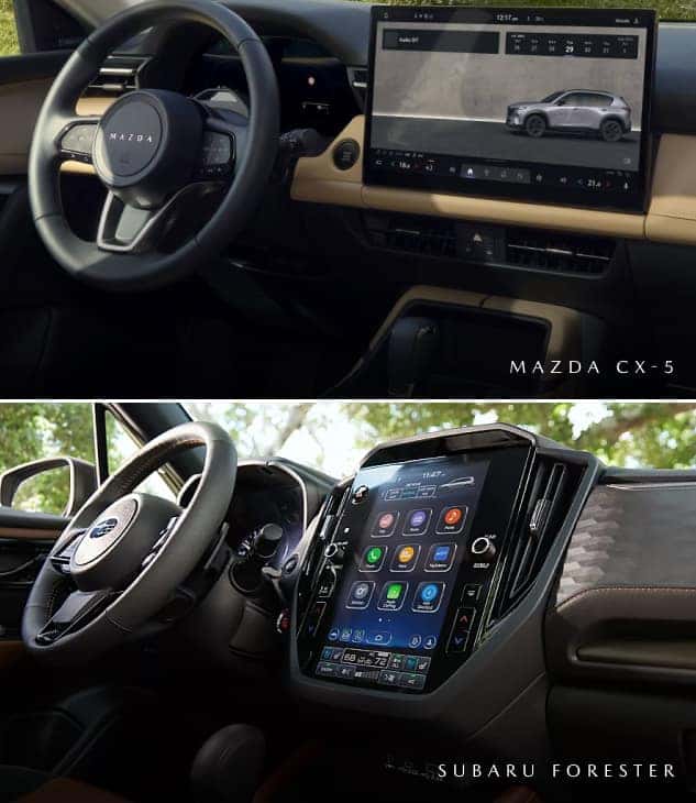 Mazda CX-5 vs. Subaru Forester Technology