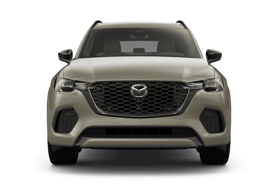Front view studio shot of a 2026 Mazda CX-70 S Premium Plus on a white background.