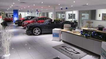 Main showroom of H & K Chevrolet.