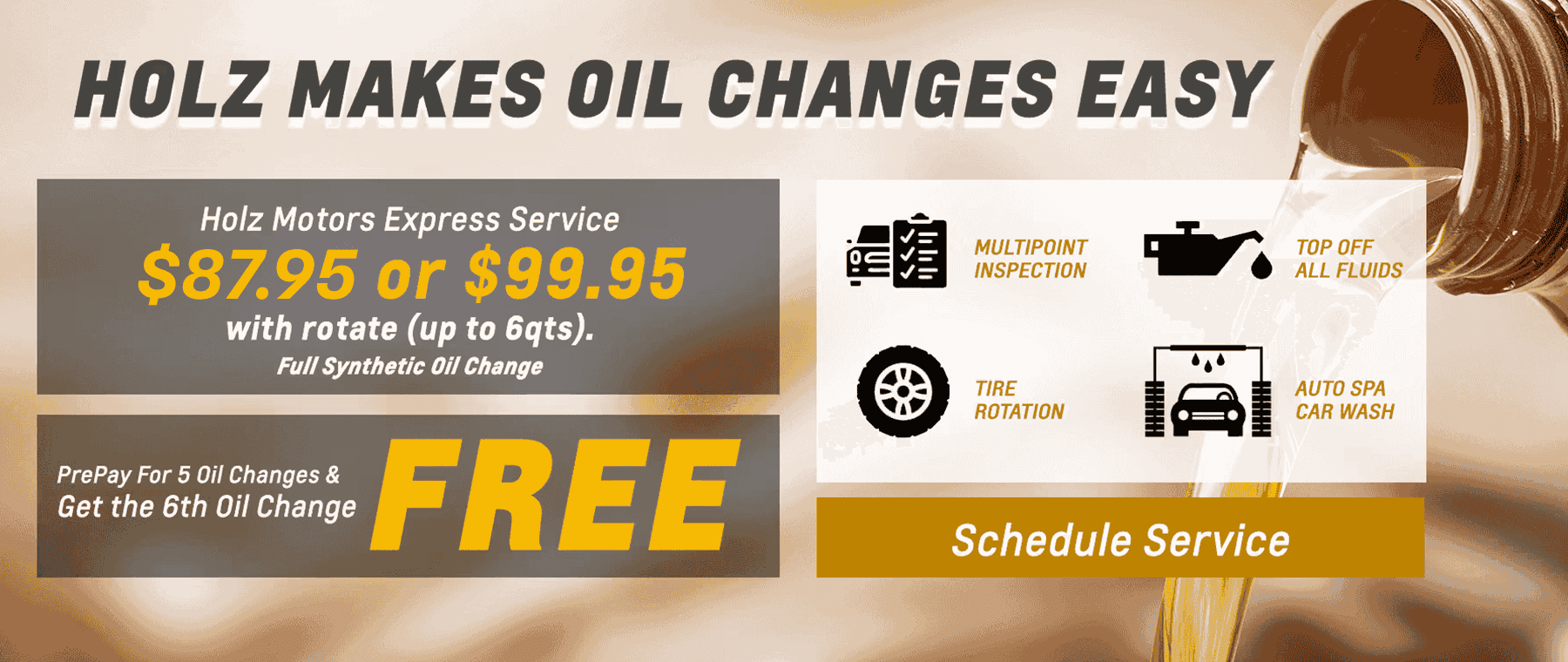 Holz Makes Oil Changes Easy