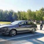 Honda Clarity Next to Charging Station