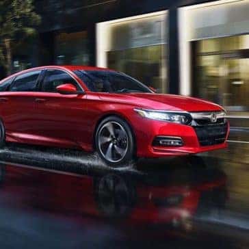 2018 Honda Accord driving in the rain