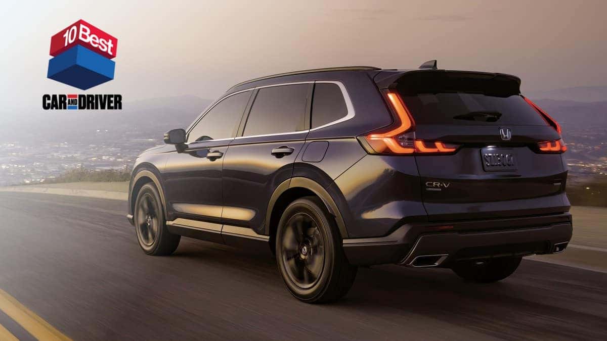 Trio of Honda Civic, Accord and CR-V Threepeat as Car and Driver 10Best Winners; Honda Extends Lead as Winningest Brand in the Award’s History