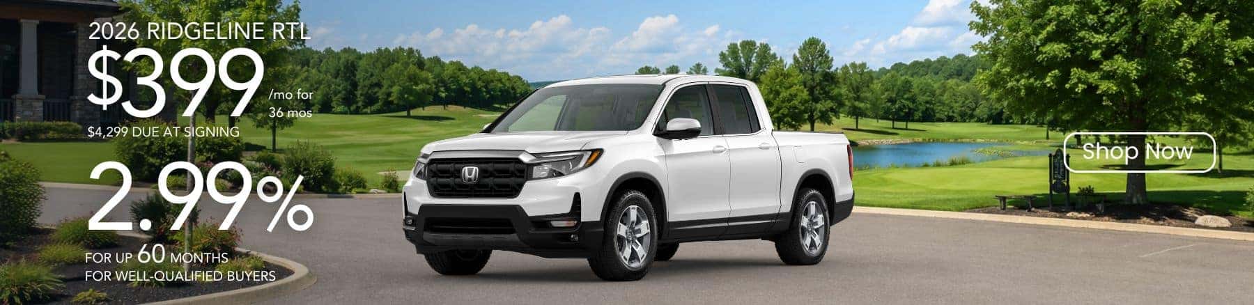Honda Ridgeline RTL Lease Special