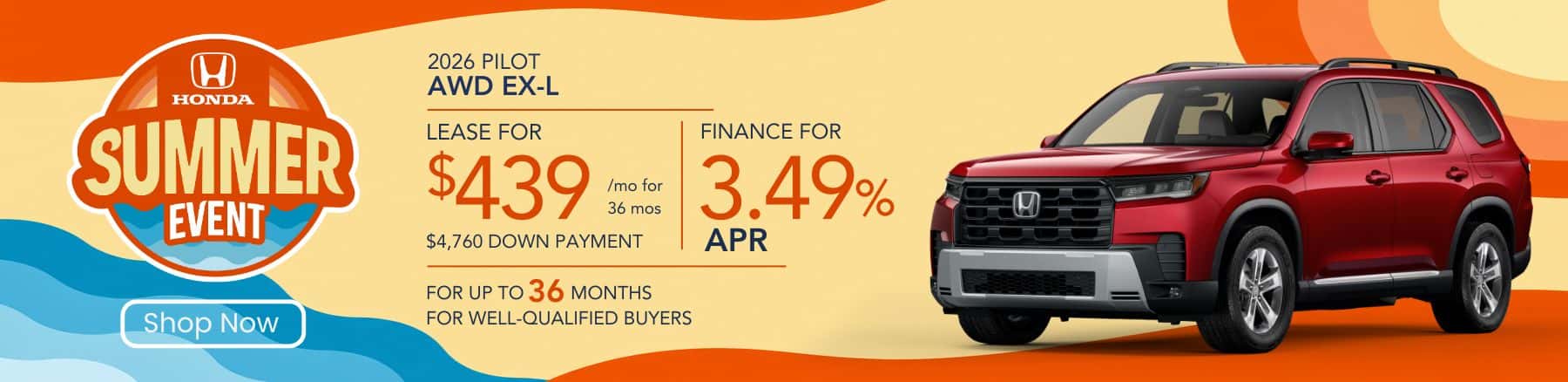 Honda Pilot EXL Summer Specials