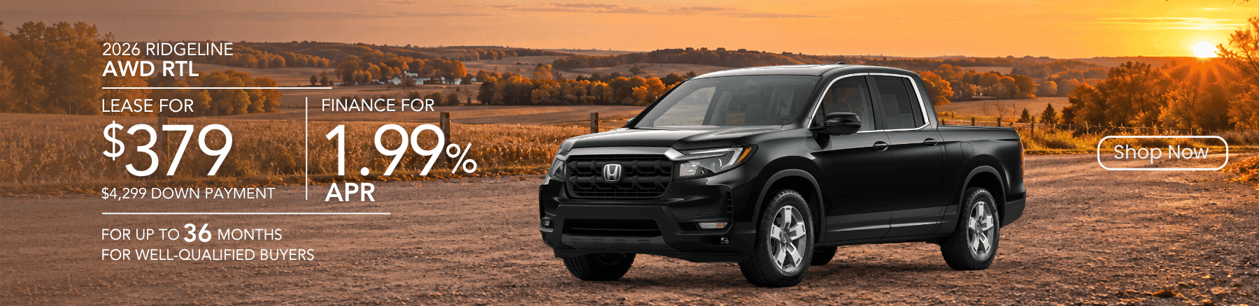2026 Honda Ridgeline RTL Special Offer