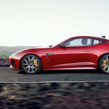 2019 Jaguar F-TYPE SVR in caldera red profile