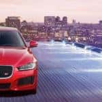 2019 Jaguar XE in the city