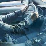 Man driving Jaguar F-TYPE