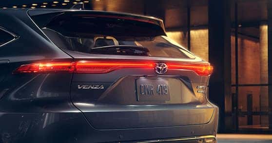 Compare the 2021 Toyota RAV4 vs. the 2021 Toyota Venza at Lancaster Toyota | Tail lights of Venza