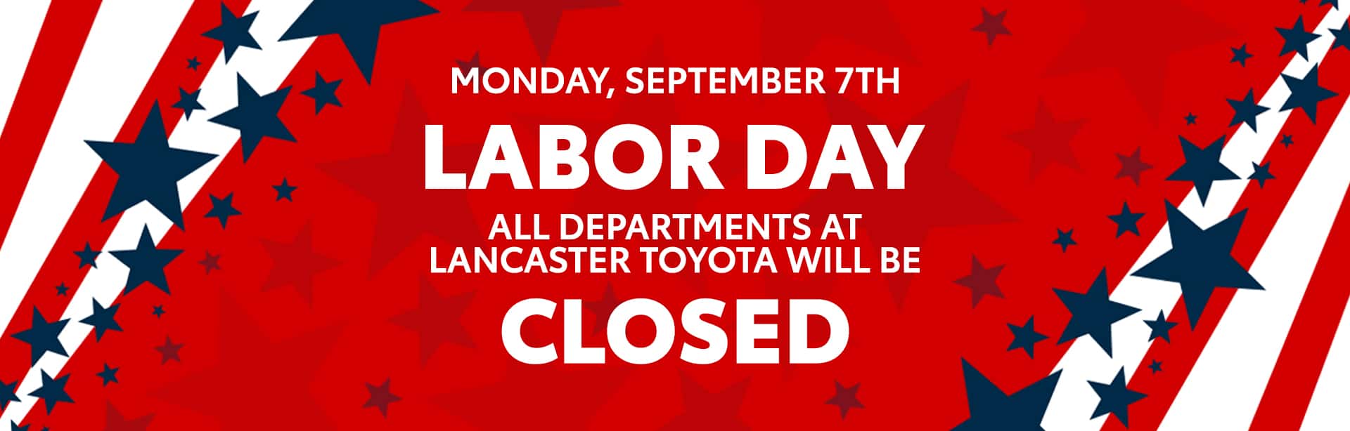 Labor Day Hours