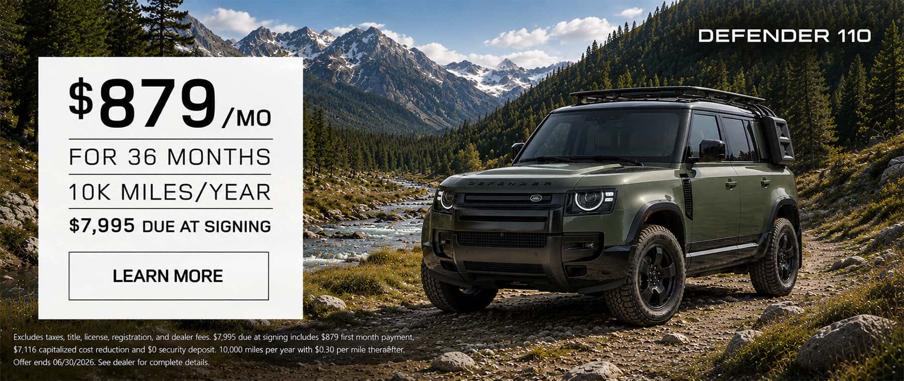 Defender 110 Lease Offers
