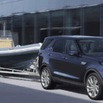 Land Rover Discovery towing a boat