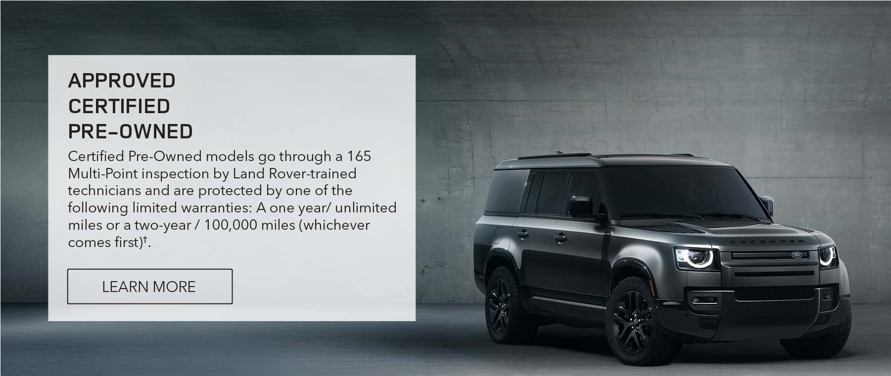 Approved Certified Pre-Owned Model Information