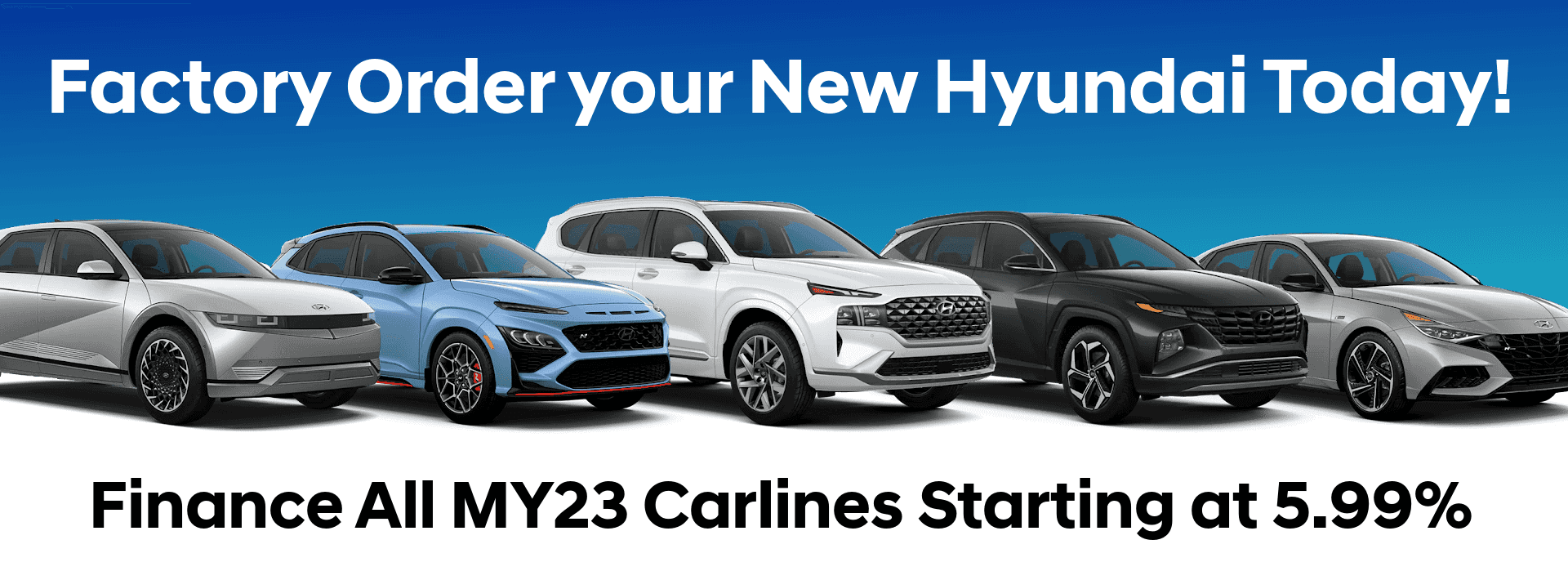 Factory order at Lauria Hyundai today!