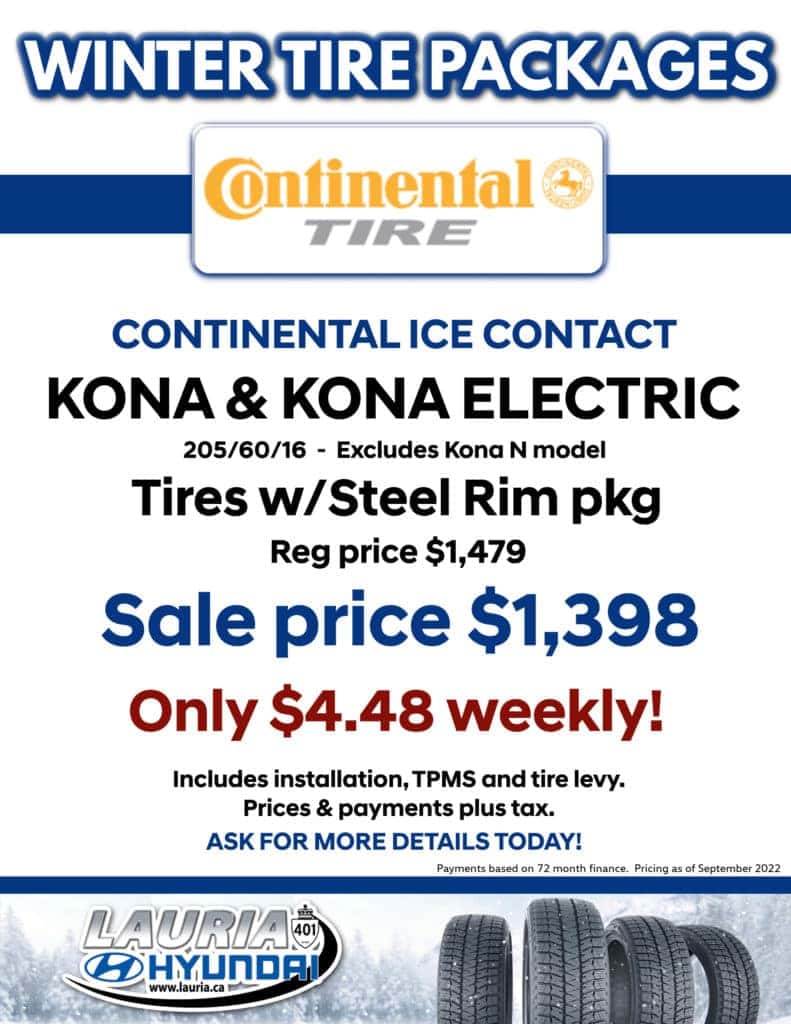 Hyundai Kona snow tires